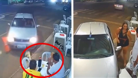 Mujer atropella a su novio en Brasil