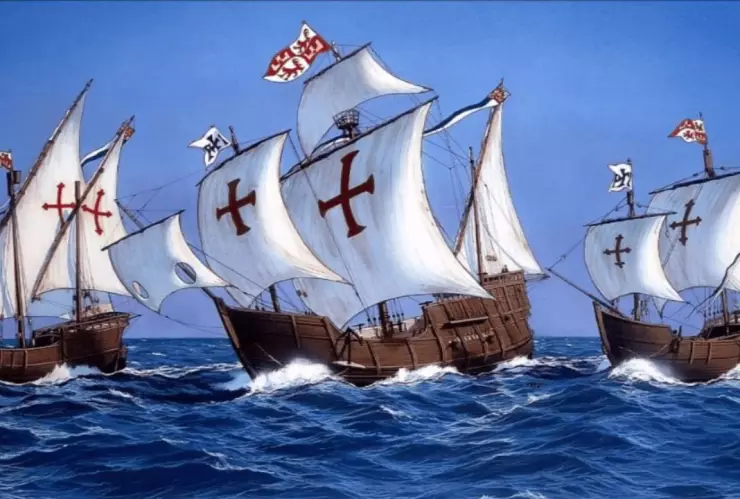 Tres carabelas: La Niña, La Pinta y La Santa María