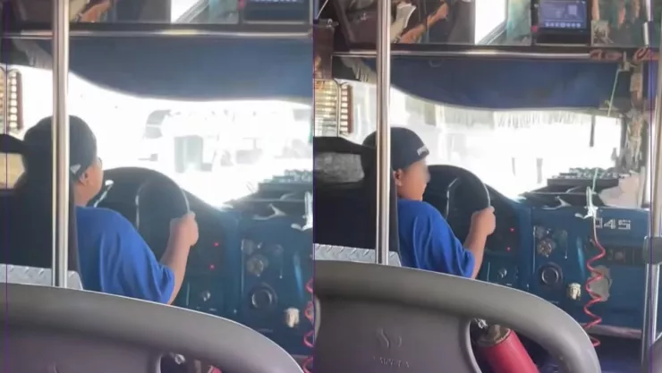 Video de niño conduciendo camión en Gómez Palacio se viraliza.jpg