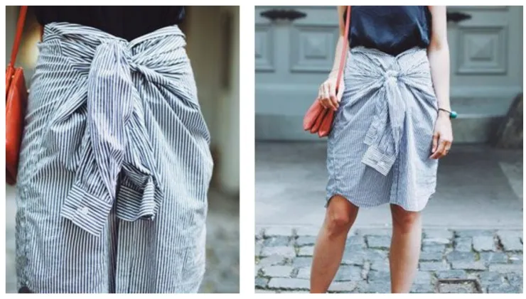 camisa oversize ideas reciclar falda