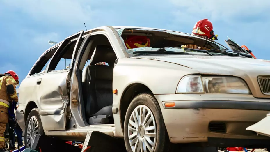 volcadura del Circuito Universitario