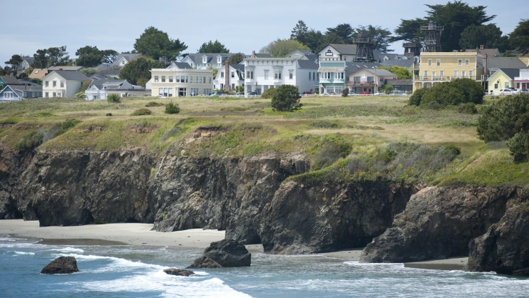 la bella ciudad de Mendocino en el estado de California.