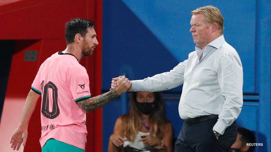 Ronald Koeman y Lionel Messi