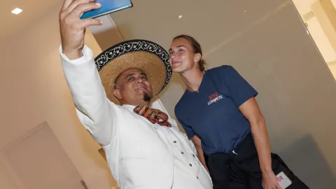 ARYNA SABALENKA LLEGA A CANCUN PARA LOS WTA FINALS 2023