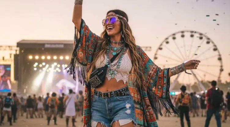 ideas de outfits boho chic para coachella 2026 modernos y frescos