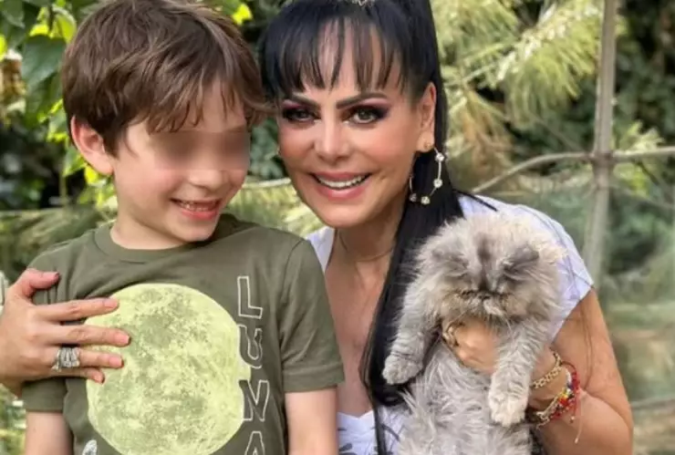 maribel guardia se queda al cuidado de su nieto.