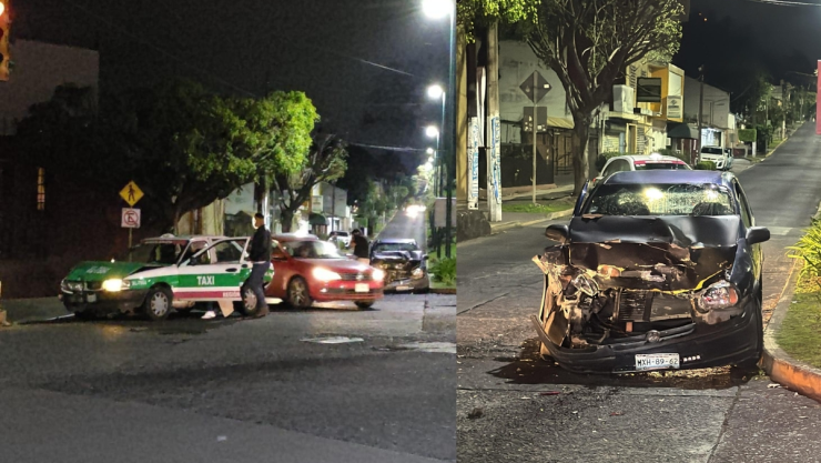 Choque en Los Tecajetes hoy 8 de febrero 2026