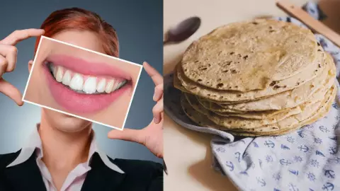 Truco de la tortilla quemada para blanquear los dientes; así se hace