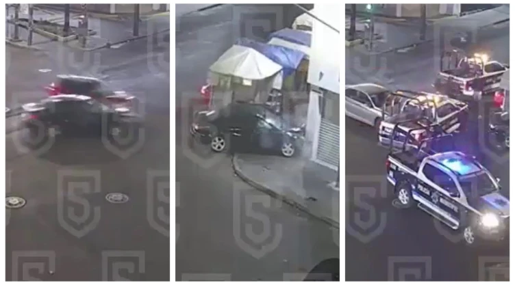 Automovilista choca dos veces contra patrulla que auxiliaba accidente en Naucalpan