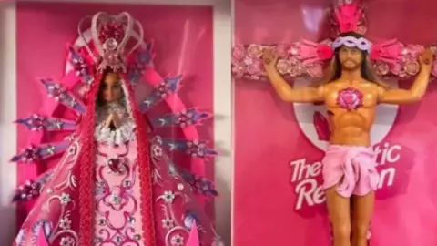 Barbie Ken y Cristo Ken desatan polémica (FOTO)