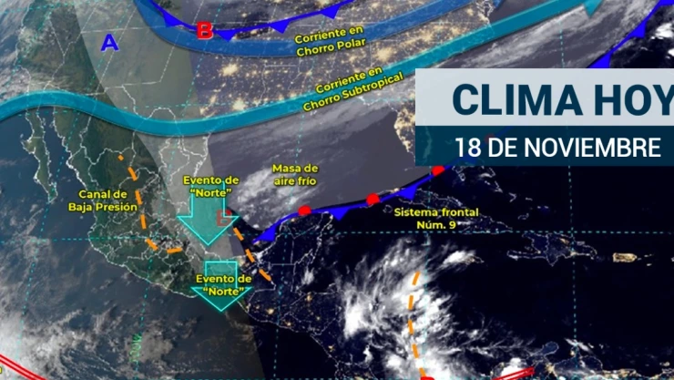 Clima en México 17 de noviembre