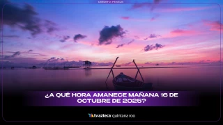 ¿A qué hora amanece mañana 16 de octubre de 2025?