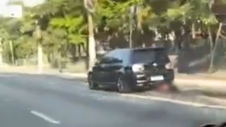 Mujer atropellada en Brasil