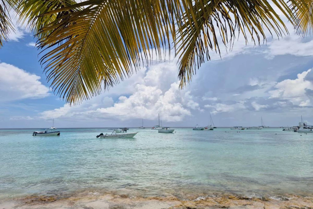 Barcos en Isla Saona