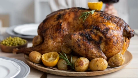 foto pavo navideño