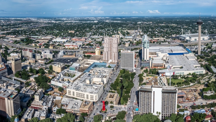 Vista de la ciudad de San Antonio, Texas