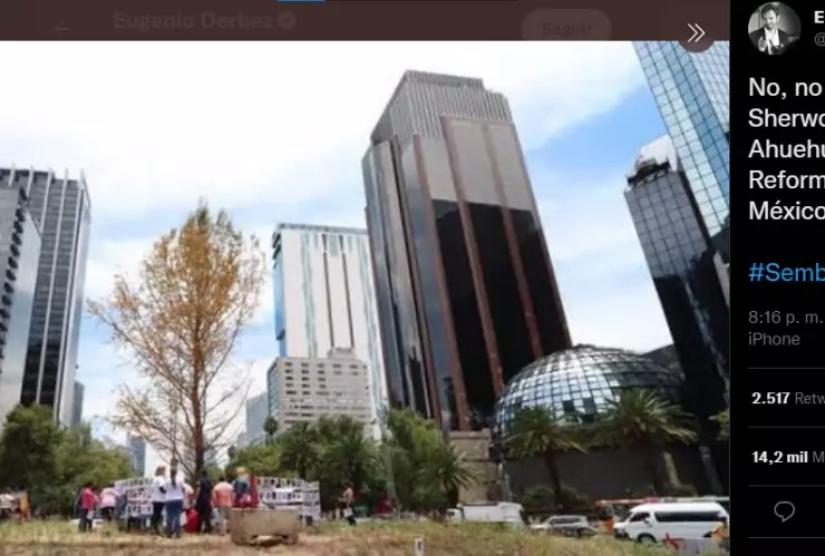 Eugenio Derbez tuiteó sobre México y no les gustó a cibernautas