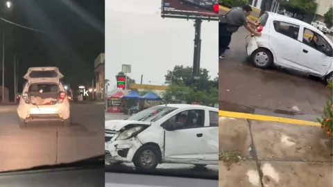 Doña Martha conduciendo Spark blanco durante el culiacanazo. .jpg