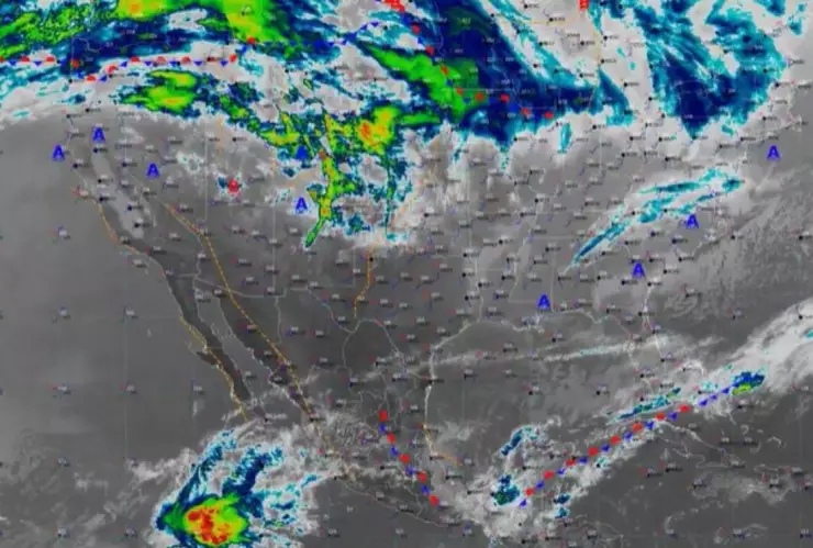 Frente Frío 19 causa alarma en el sur del país; habrá lluvias intensas en 4 estados
