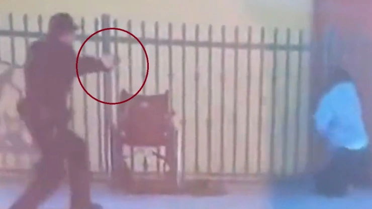 policía en los ángeles mata a hombre en silla de ruedas video