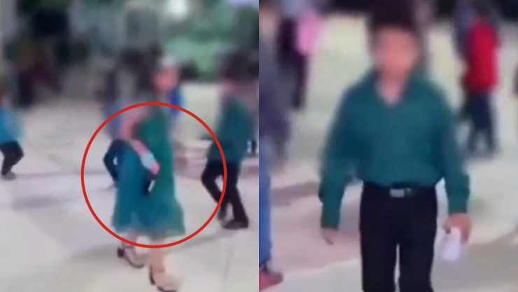 VIDEO Niños bailando con cervezas en Oaxaca