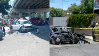Tren embiste a vehículos en Irapuato Guanajuato