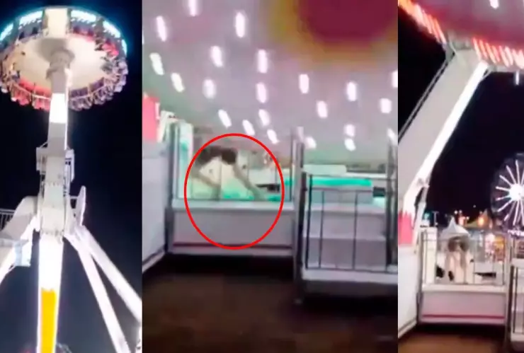 Hombre juego mecánico