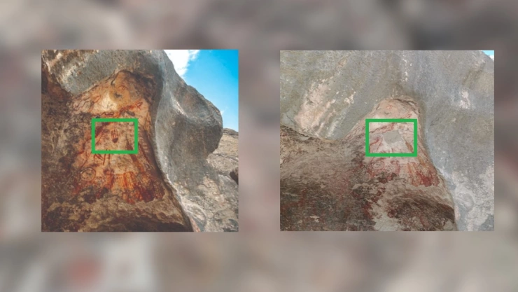 Una pintura rupestre fue robada en Cuatro Ciénegas, Coahuila.