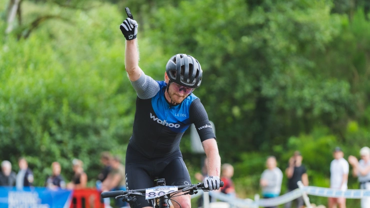 Rab Wardell, ganador del Scottish XC Series, competencia de ciclismo de montaña.