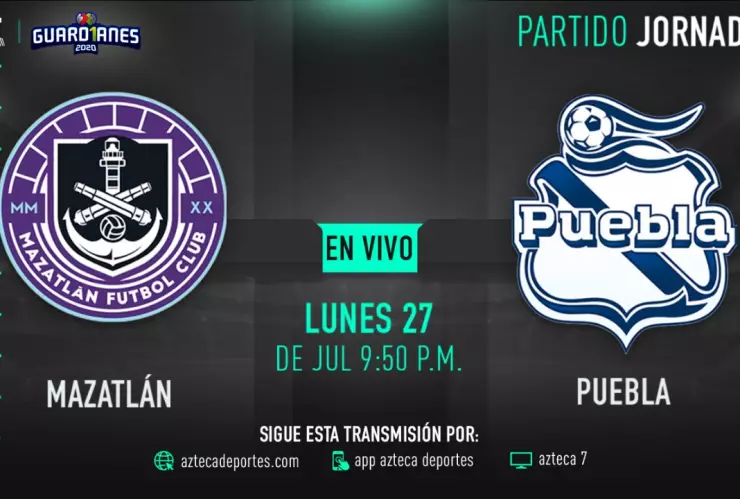 ¡EN VIVO! Mazatlán F.C. vs Puebla en Guardianes 2020 de la Liga MX
