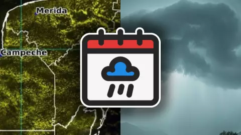 Hora EXACTA en que habrá lluvias en Campeche HOY viernes 10 de octubre de 2025