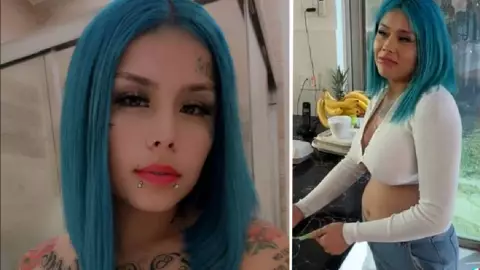 Mona y Geros embarazada