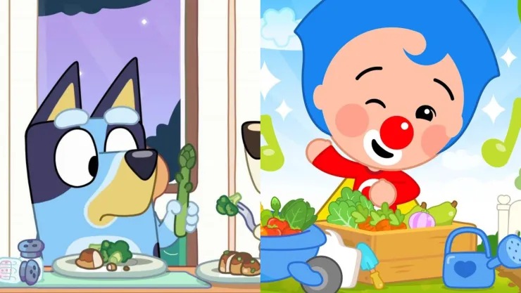 7 capítulos de Bluey y Plim Plim que enseñan a los niños a valorar la comida