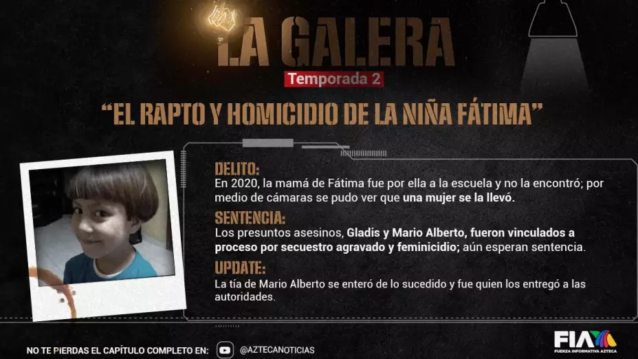 El caso de la niña Fátima Cecilia Aldrighetti; secuestrada y asesinada a los 7 años
