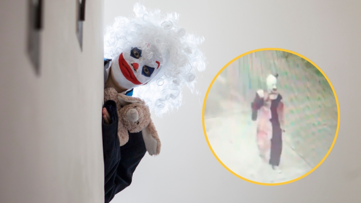 Captan a payaso en calles de Morelia