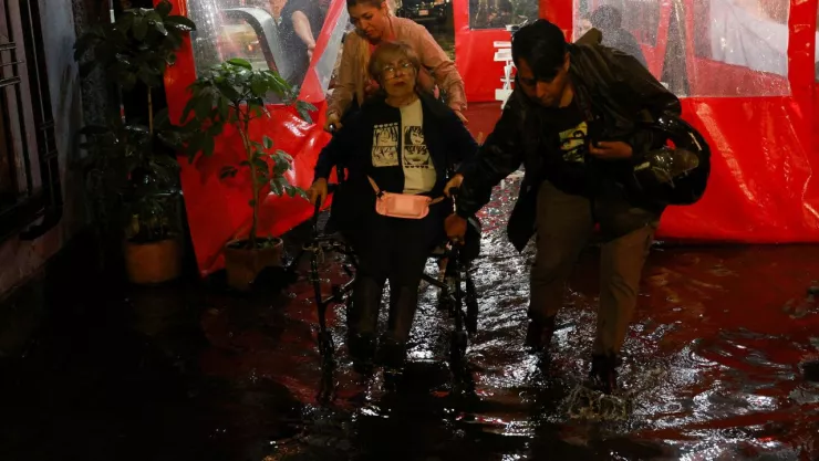 Lluvias en la CDMX durante el 10 de agosto 2025.