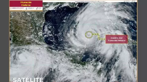 Huracán Helene_ ¿Qué pasa si se cruza con el frente frío 3 en el Golfo de México