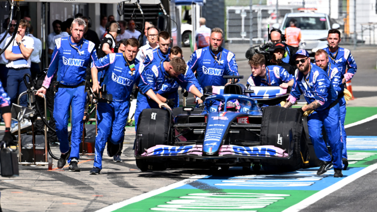 La escudería Alpine de la Fórmula Uno