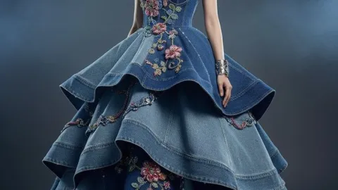 7 ideas para reciclar ropa de mezclilla y convertirlas en vestidos aesthetic