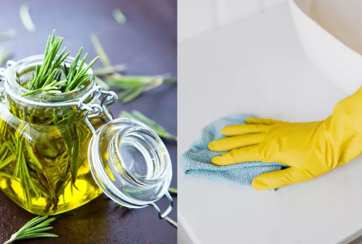 La mezcla perfecta con romero y otro ingrediente casero que sirve como limpiador natural.