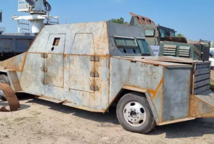 FGR destruye 14 vehículos ‘monstruo’ en Tamaulipas