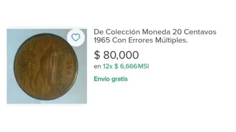 Ofrecen 80 mil pesos por moneda con imagen del Popocatépetl