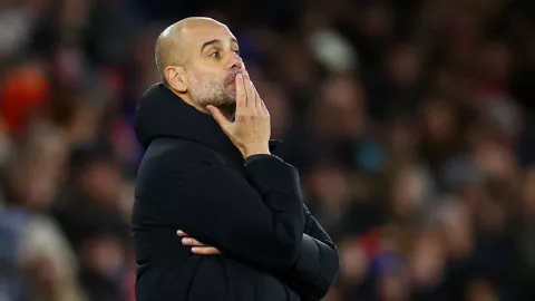 Pep Guardiola, t&eacute;cnico del Manchester City