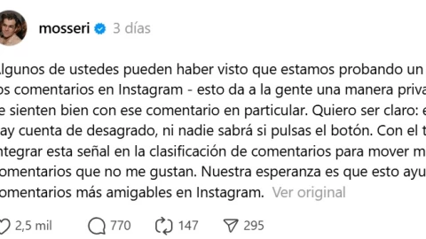 Instagram añade nuevo botón de “No me gusta": ¿Adiós a los comentarios tóxicos?