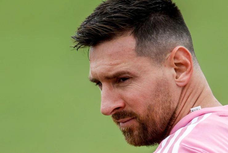 Lionel Messi concentrado en entrenamiento del Inter Miami