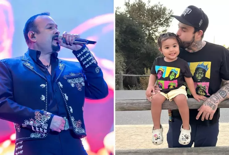 Emiliano, hijo de Pepe Aguilar, presentó a su hija quien es igualita a su tía