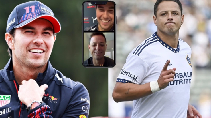 Checo Pérez le dice a Chicharito le dice que se vaya al América