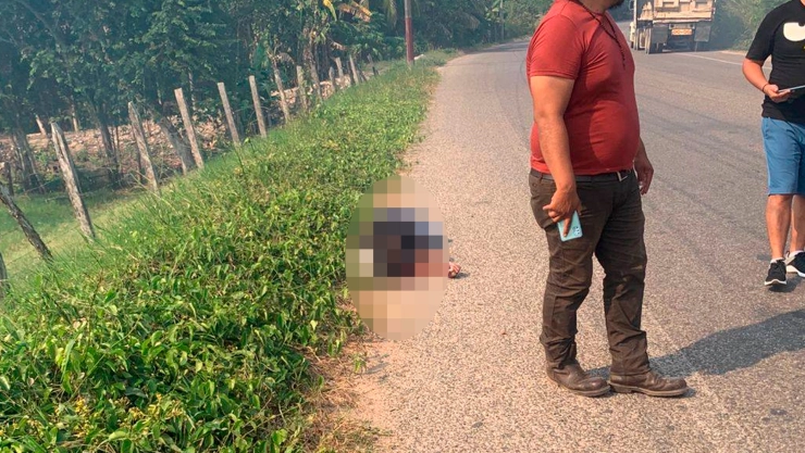 Cuerpo sin vida Cunduacán