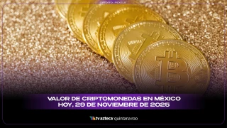 Criptomonedas hoy en México: precios y movimientos del mercado este 29 de noviembre 2025