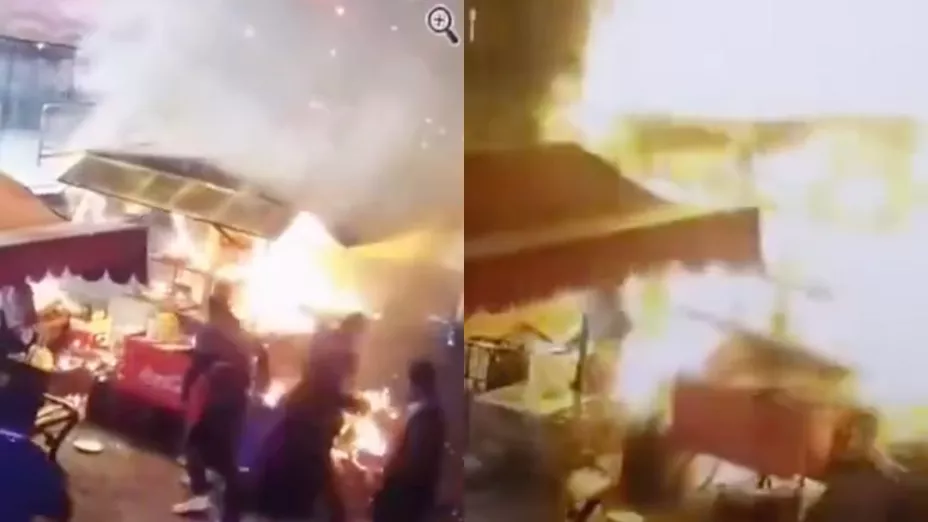 Puesto de tacos explota y deja varias personas heridas